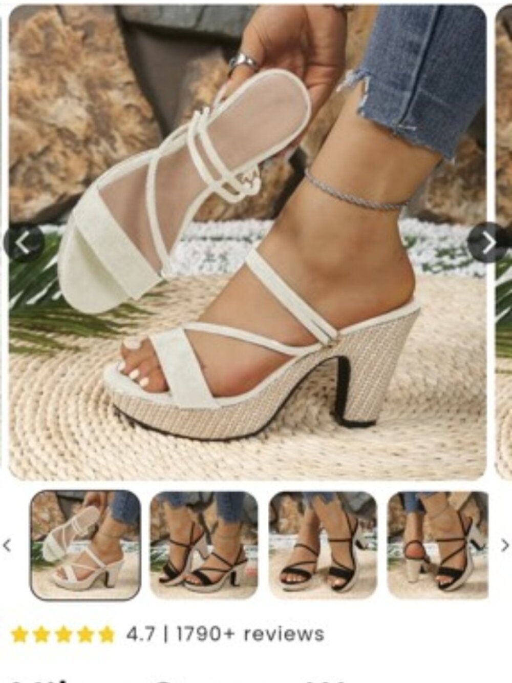 Milan strappy heel by Northend